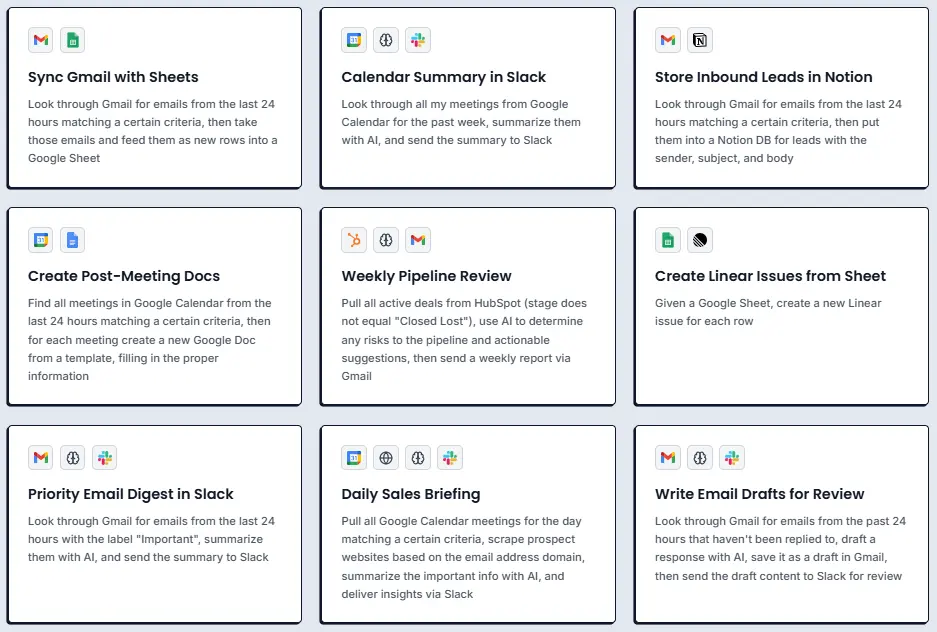 Ready to Use Automation Templates
