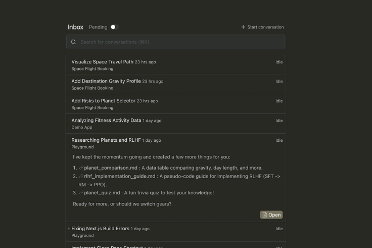 Model selection interface in Google Antigravity