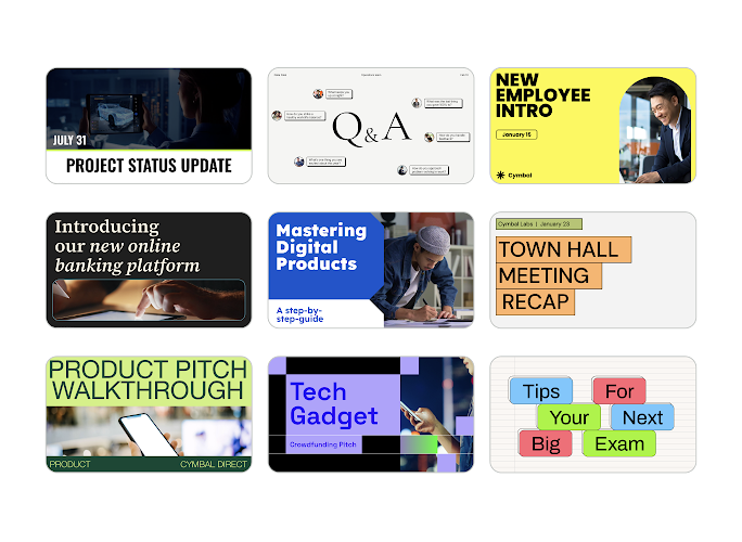 AI-generated storyboard in Google Vids
