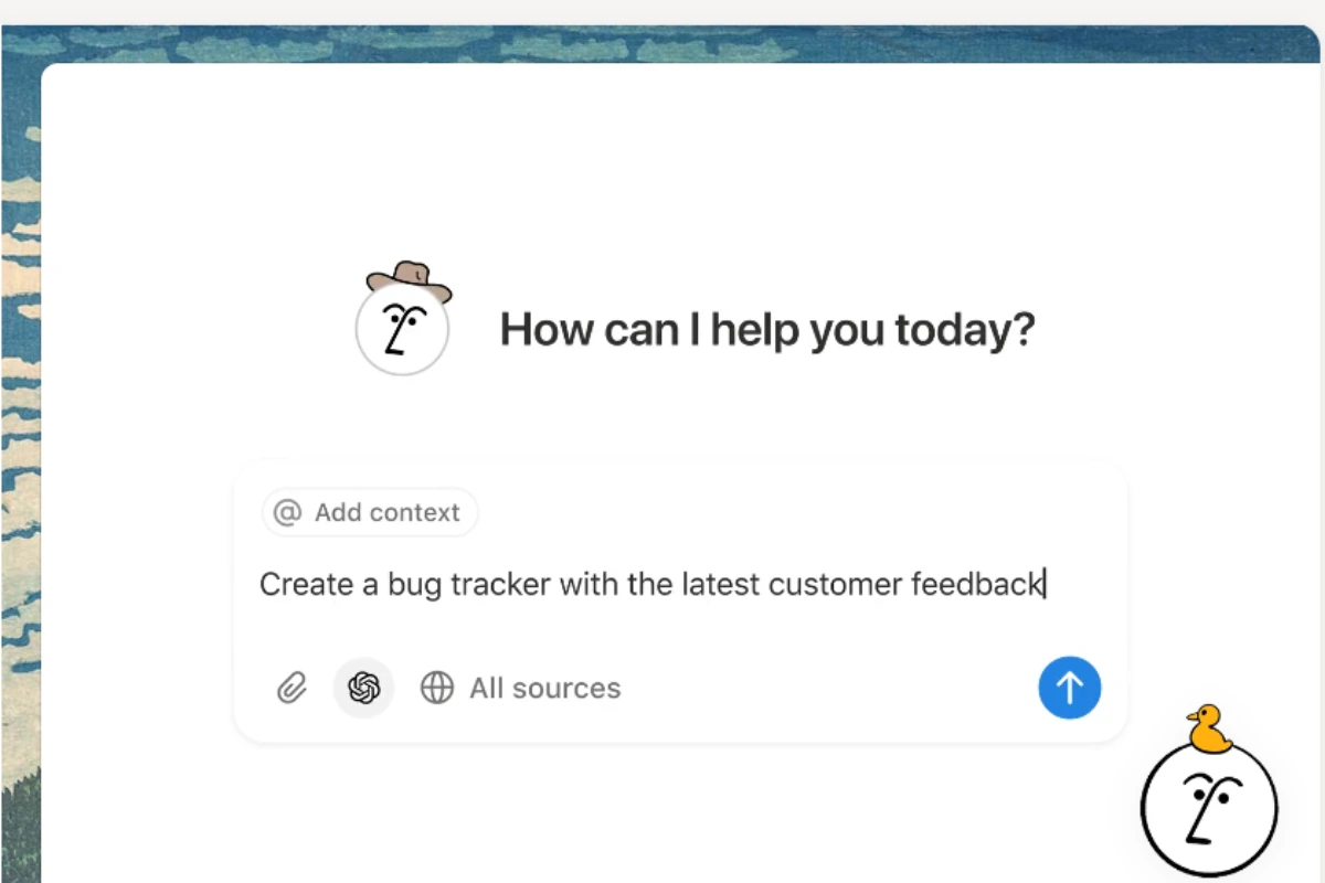Notion AI assistant helping with content generation